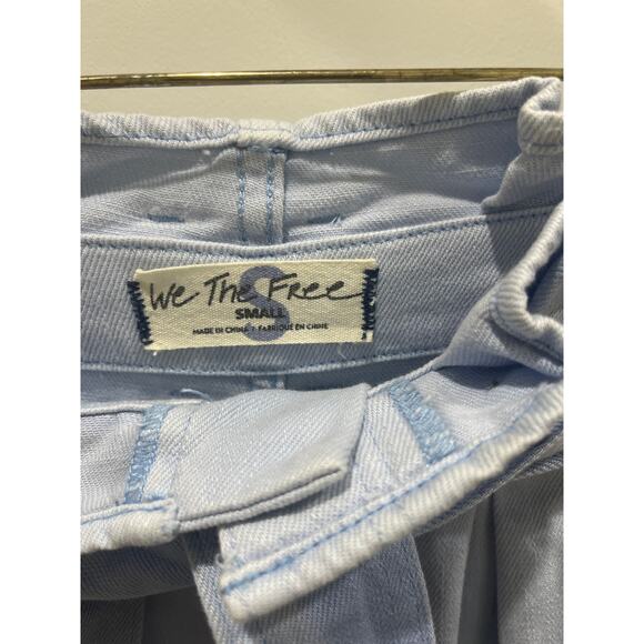 Free People We The Free Denim Paper Bag Shorts Sz S - Picture 4 of 6
